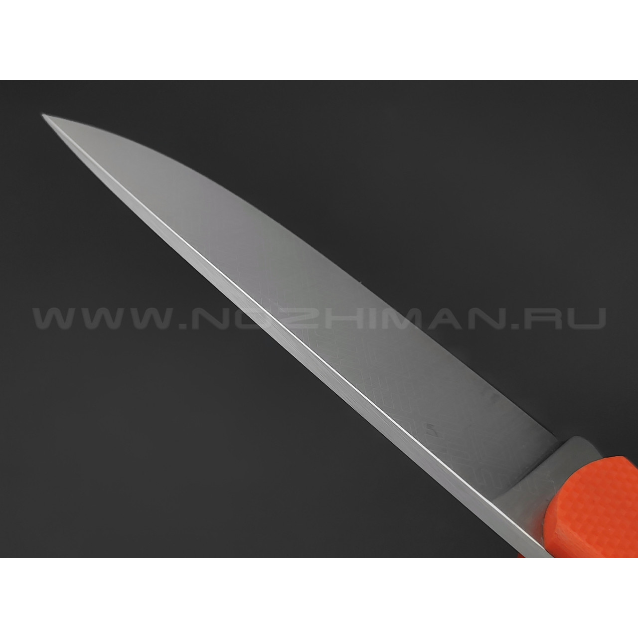 Нож Burlax Fin BX0153 сталь Cryo Aus-8 узор, рукоять G10 orange
