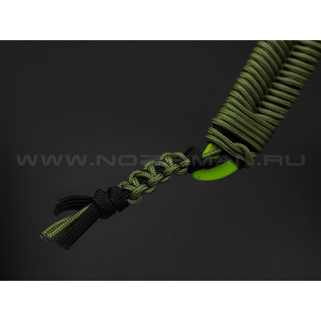 Нож средний Burlax BX0147 сталь Aus-6, рукоять Paracord Grass & Black