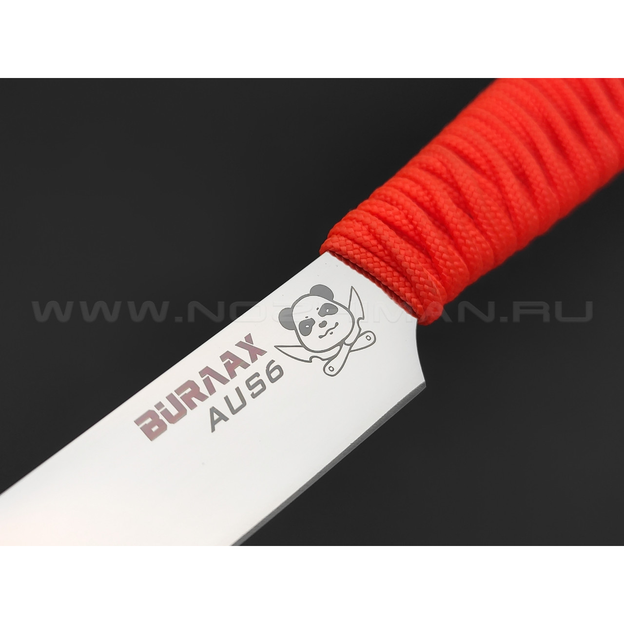 Нож Burlax BX0141 сталь Aus-6, рукоять Paracord Orange