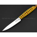 Нож Burlax BX0138 сталь Aus-6, рукоять Paracord Yellow & Fantasy