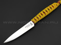 Нож Burlax BX0138 сталь Aus-6, рукоять Paracord Yellow & Fantasy