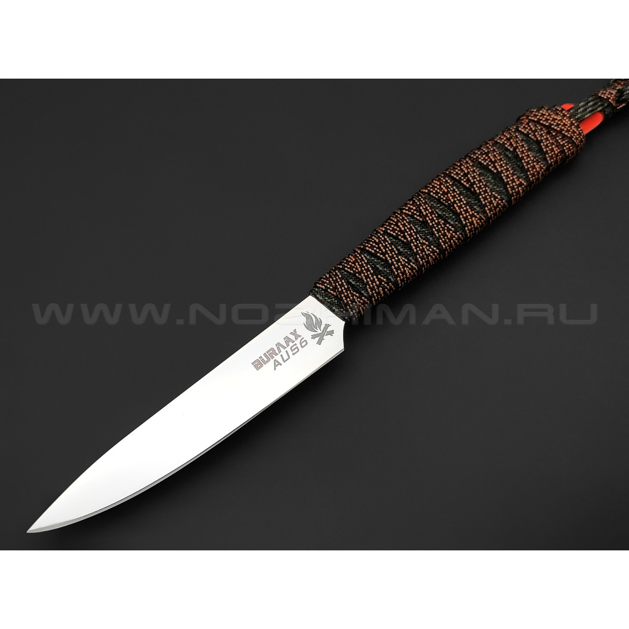 Нож Burlax BX0143 сталь Aus-6, рукоять Paracord Bronze chain & Camo Digital