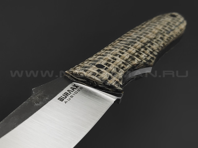 Burlax нож Крайт BX0176 сталь Aus10Co satin, рукоять Джутовая микарта