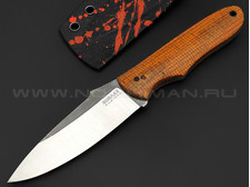 Burlax нож Крайт BX0175 сталь Aus10Co satin, рукоять Micarta orange