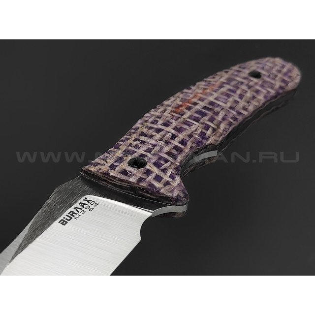 Burlax нож Тантоид BX0180 сталь M390 satin, рукоять Micarta purple