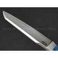 1-й Цех нож Шпатель Возмездия сталь 440C сатин, рукоять голубая микарта 1-й Цех нож Шпатель Возмездия сталь 440C сатин, рукоять голубая микарта