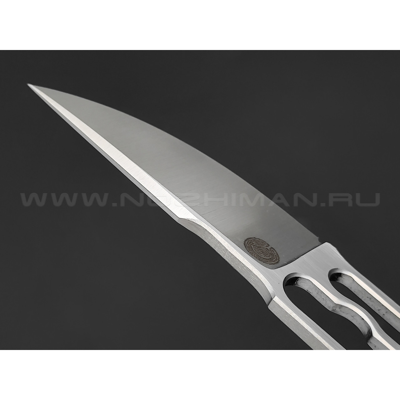 1-й Цех нож Дурачок сталь 440C сатин, рукоять сталь