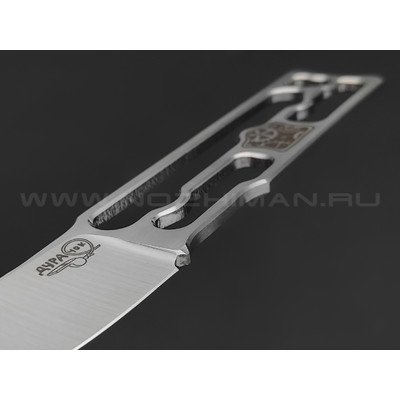 1-й Цех нож Дурачок сталь 440C сатин, рукоять сталь
