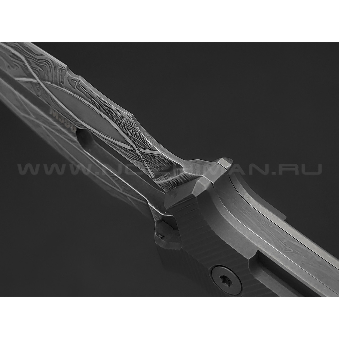 Neyris Knives нож TaoRan M сталь M398, рукоять Titanium, carbon fiber dark matter silver