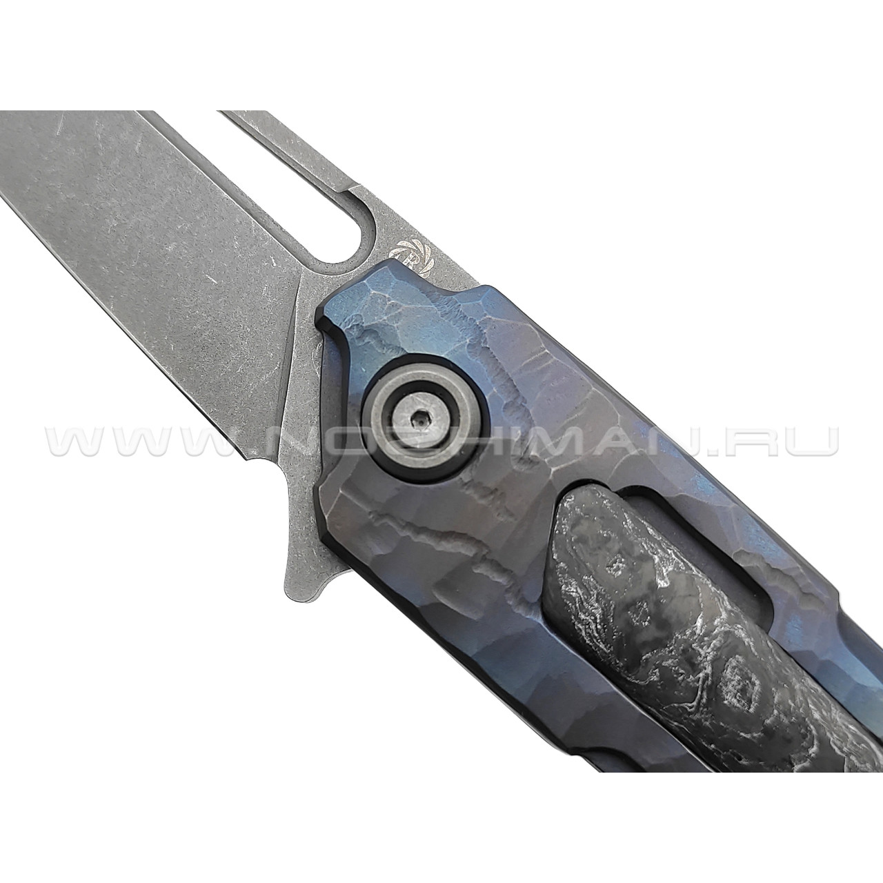 Neyris Knives складной нож Sintet сталь CPM 3V, рукоять Titanium, Carbon fiber dark matter silver