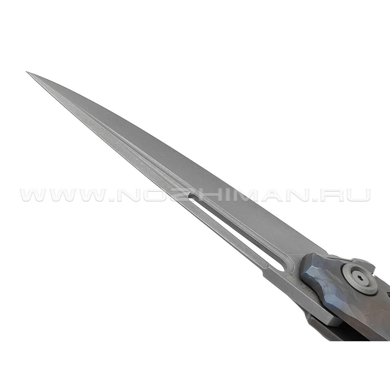 Neyris Knives складной нож Sintet сталь CPM 3V, рукоять Titanium, Carbon fiber dark matter silver