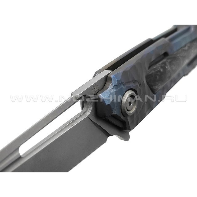 Neyris Knives складной нож Sintet сталь CPM 3V, рукоять Titanium, Carbon fiber dark matter silver