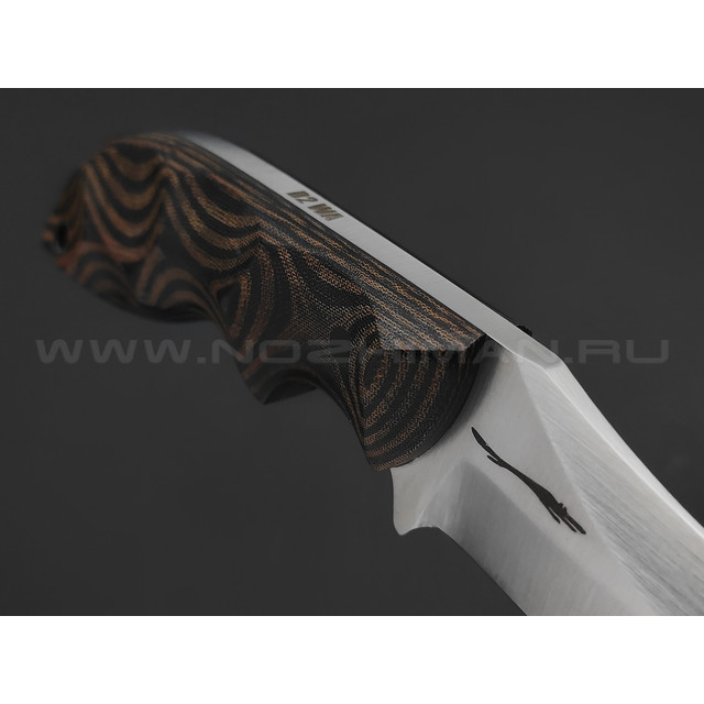 Волчий Век нож Кондрат 10 сталь D2 WA сатин, рукоять Micarta