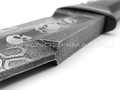 Волчий Век нож Big Custom Knife сталь D2 WA обух 18 мм, рукоять G10 black, нейзильбер