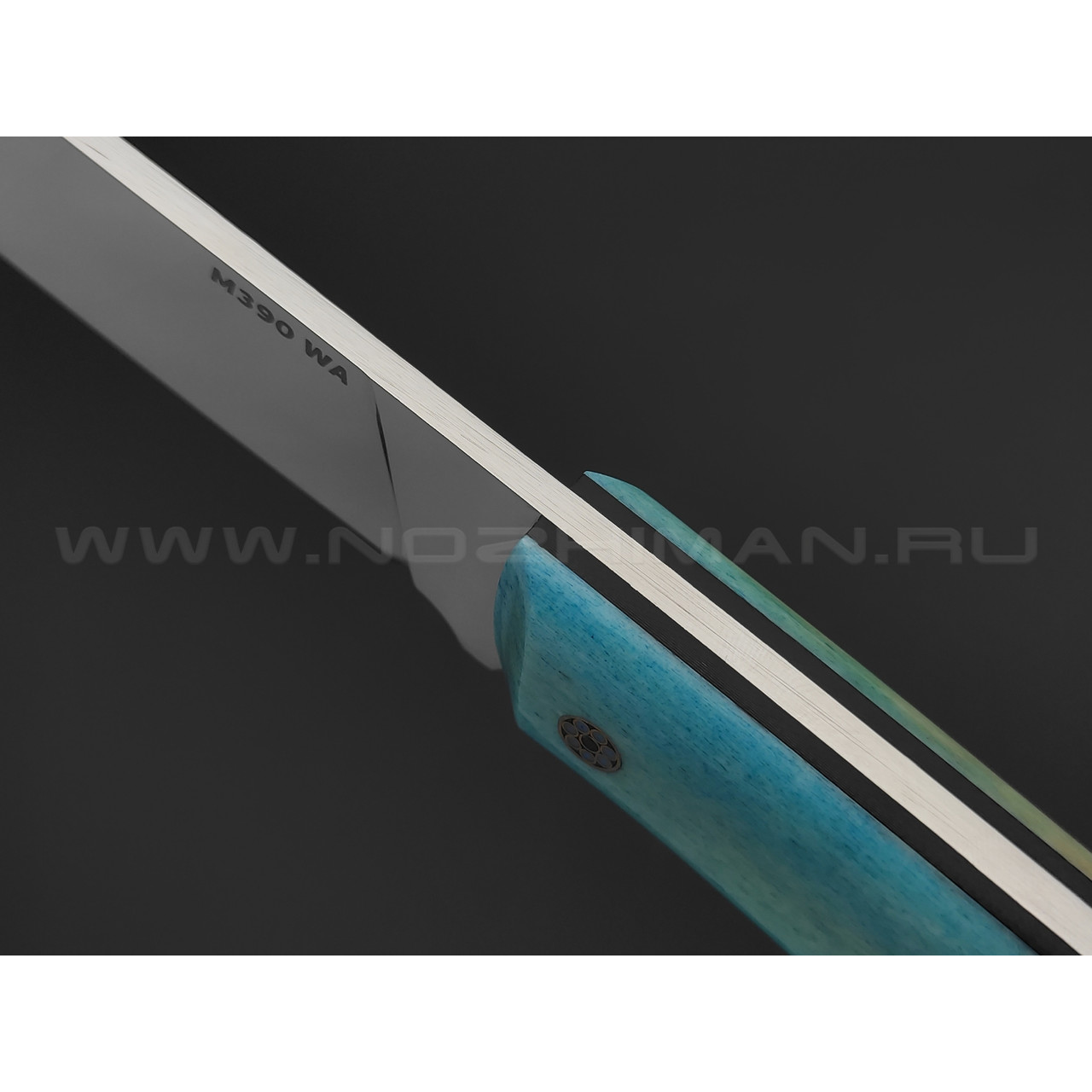 Волчий Век нож Тезис Custom сталь M390 WA ручной сатин, рукоять кость жирафа
