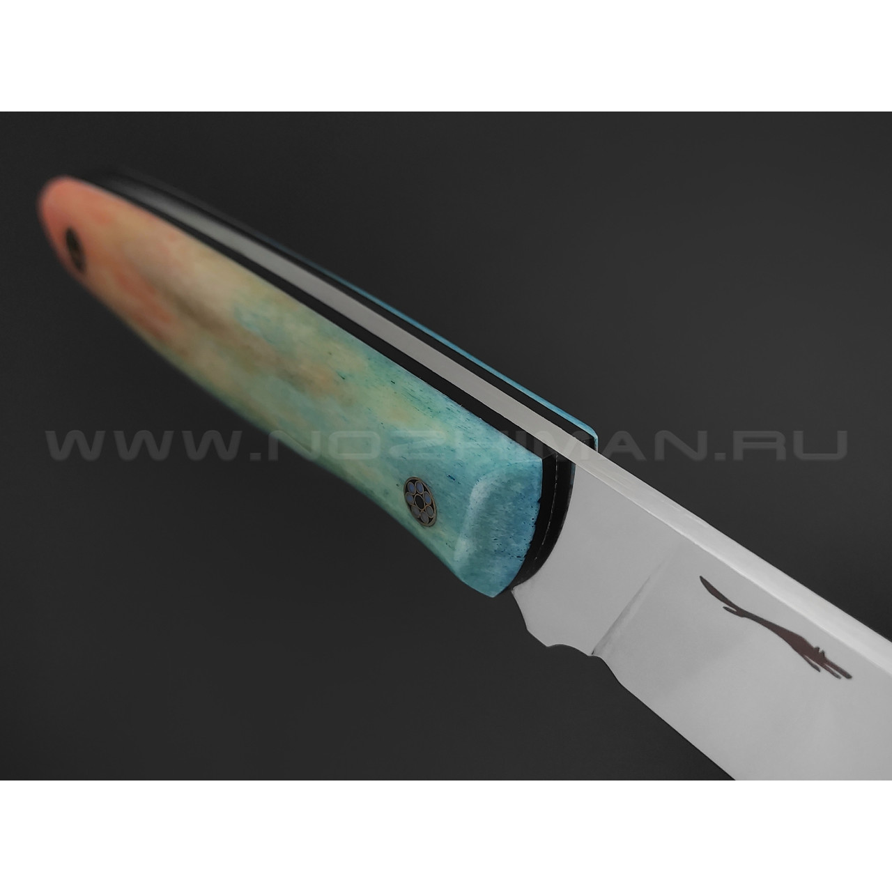 Волчий Век нож Тезис Custom сталь M390 WA ручной сатин, рукоять кость жирафа