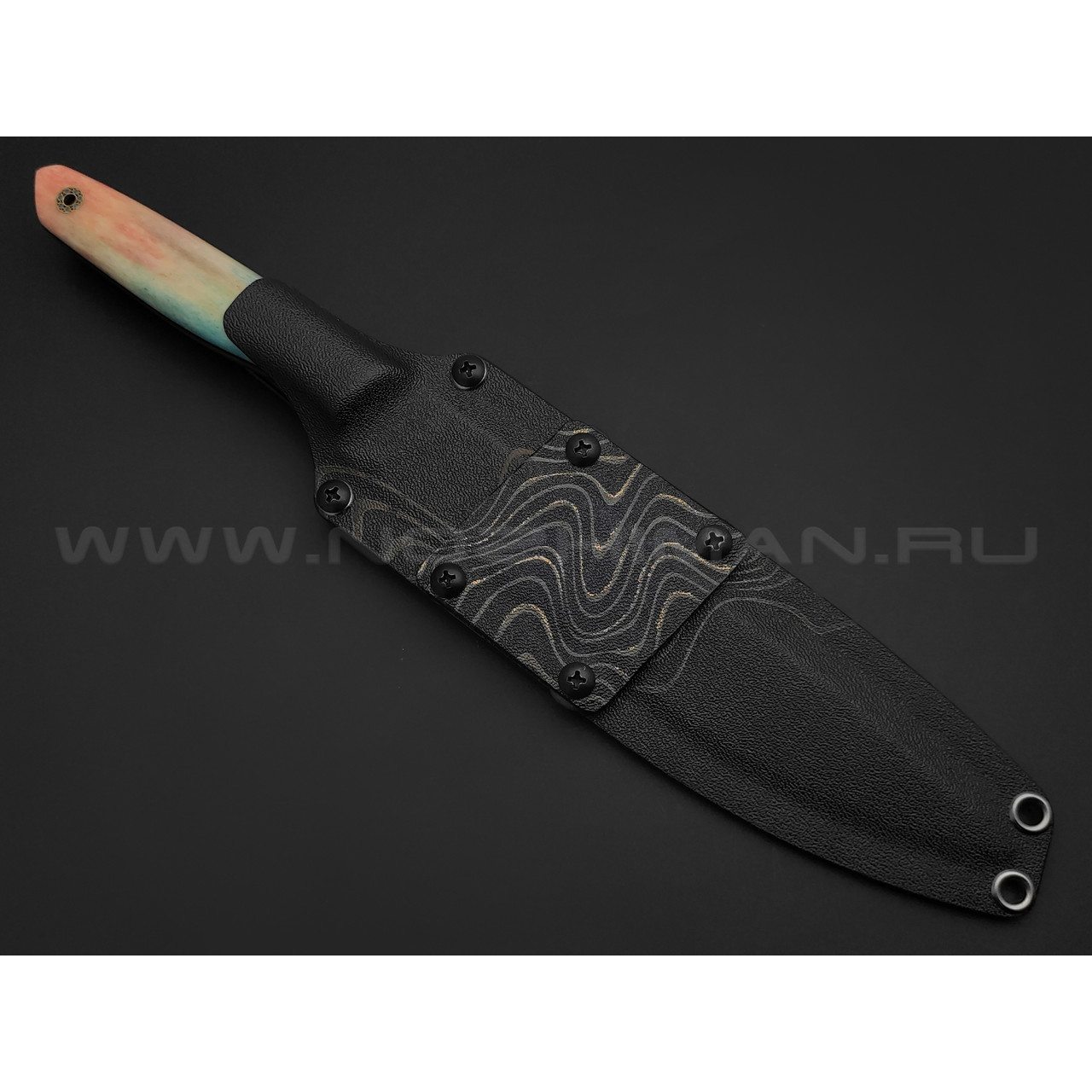 Волчий Век нож Тезис Custom сталь M390 WA ручной сатин, рукоять кость жирафа