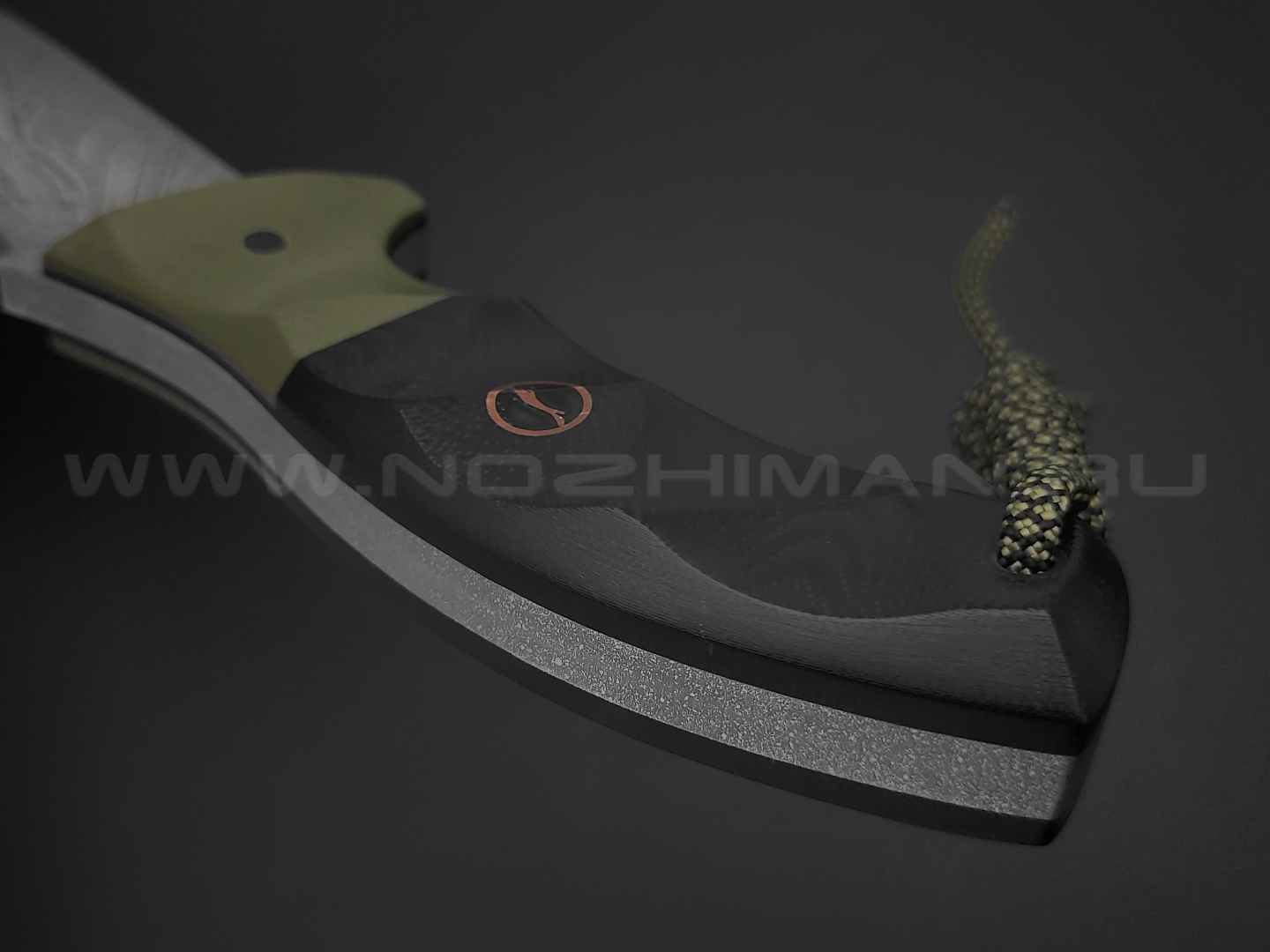 Волчий Век нож Команданте Custom "Танки" сталь 1.4116 WA, рукоять G10 black & green