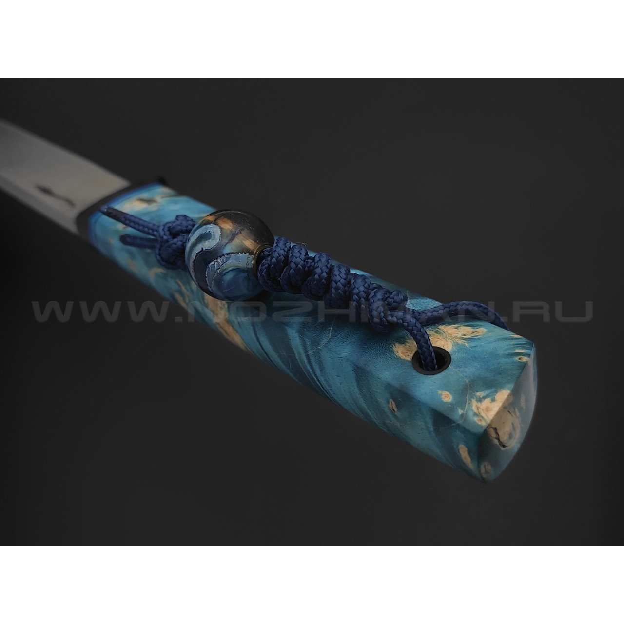 Волчий Век нож Слон Custom сталь D2 WA сатин, рукоять Карельская береза, карбон