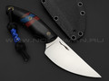 Волчий Век нож МасичЬка Custom сталь Cronidur 30 WA, рукоять G10 black & chaotic