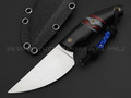 Волчий Век нож МасичЬка Custom сталь Cronidur 30 WA, рукоять G10 black & chaotic
