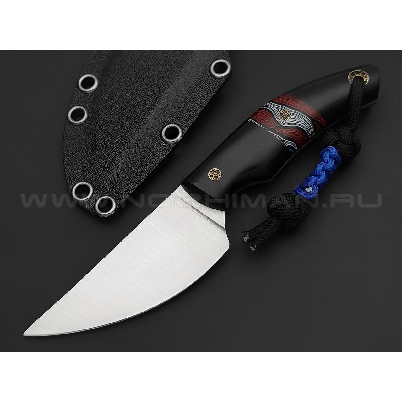 Волчий Век нож МасичЬка Custom сталь Cronidur 30 WA, рукоять G10 black & chaotic