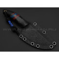 Волчий Век нож МасичЬка Custom сталь Cronidur 30 WA, рукоять G10 black & chaotic