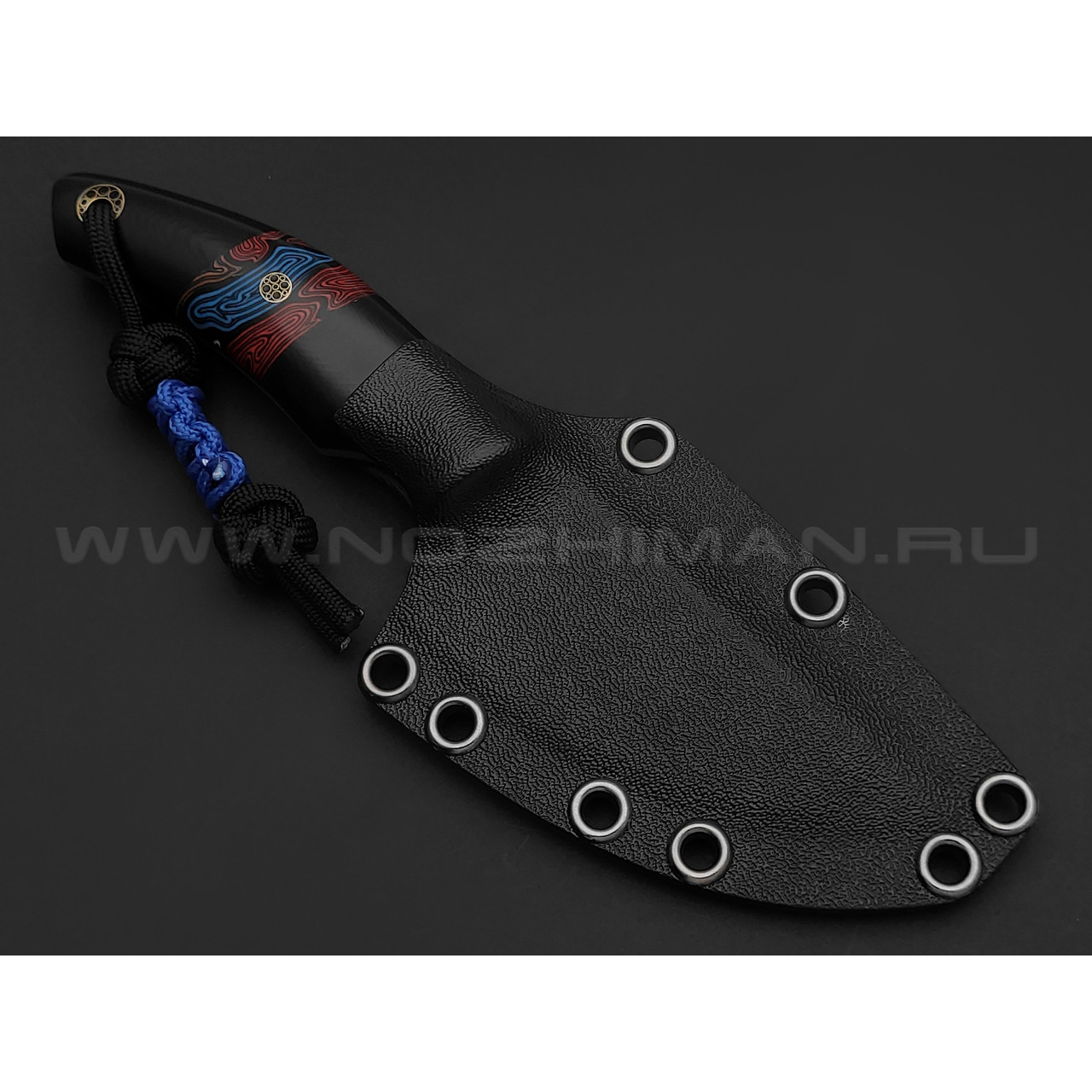 Волчий Век нож МасичЬка Custom сталь Cronidur 30 WA, рукоять G10 black & chaotic