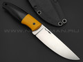 Волчий Век нож Mark-ll сталь M390 WA сатин, рукоять G10 black & yellow