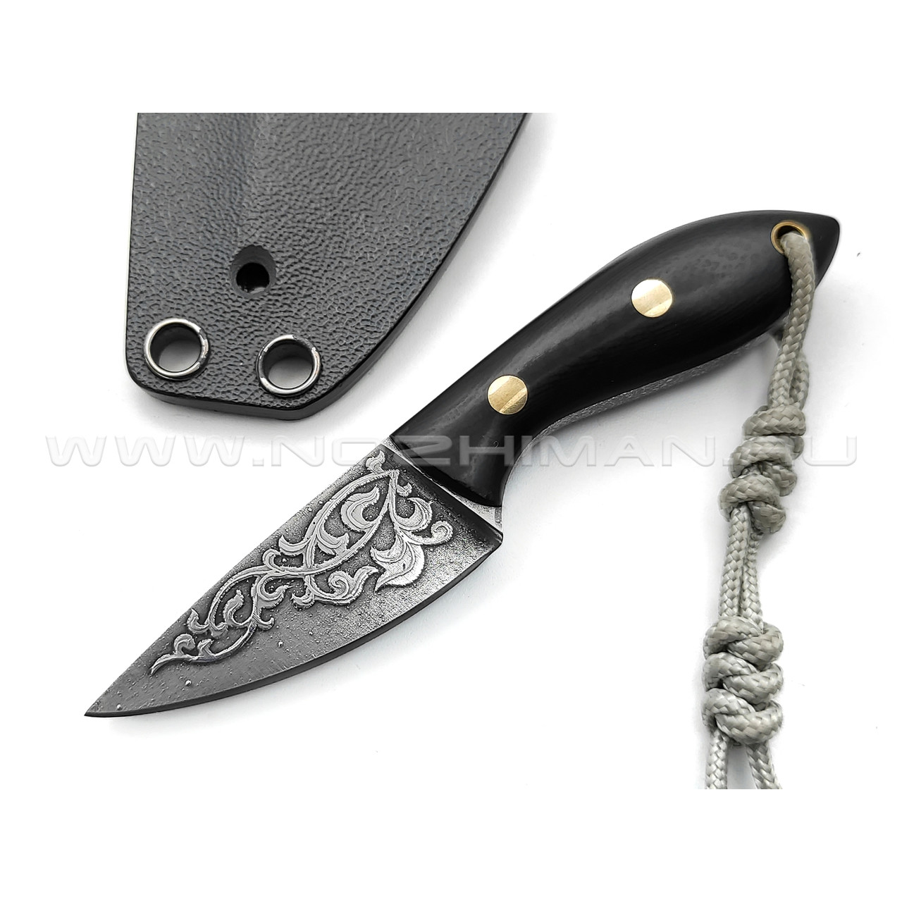 Волчий Век нож Мини МасичЬка Custom сталь N690 WA, рукоять G10 black
