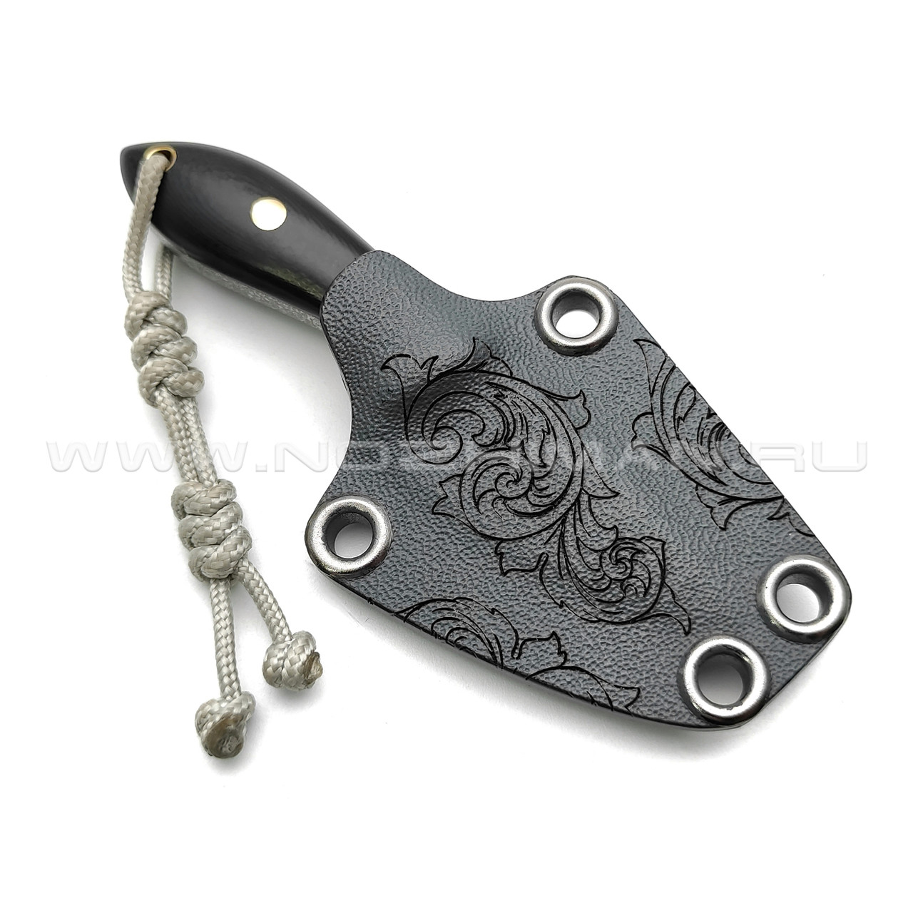 Волчий Век нож Мини МасичЬка Custom сталь N690 WA, рукоять G10 black