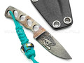 Волчий Век скелетный нож SmallTalk Custom сталь N690 WA, рукоять сталь