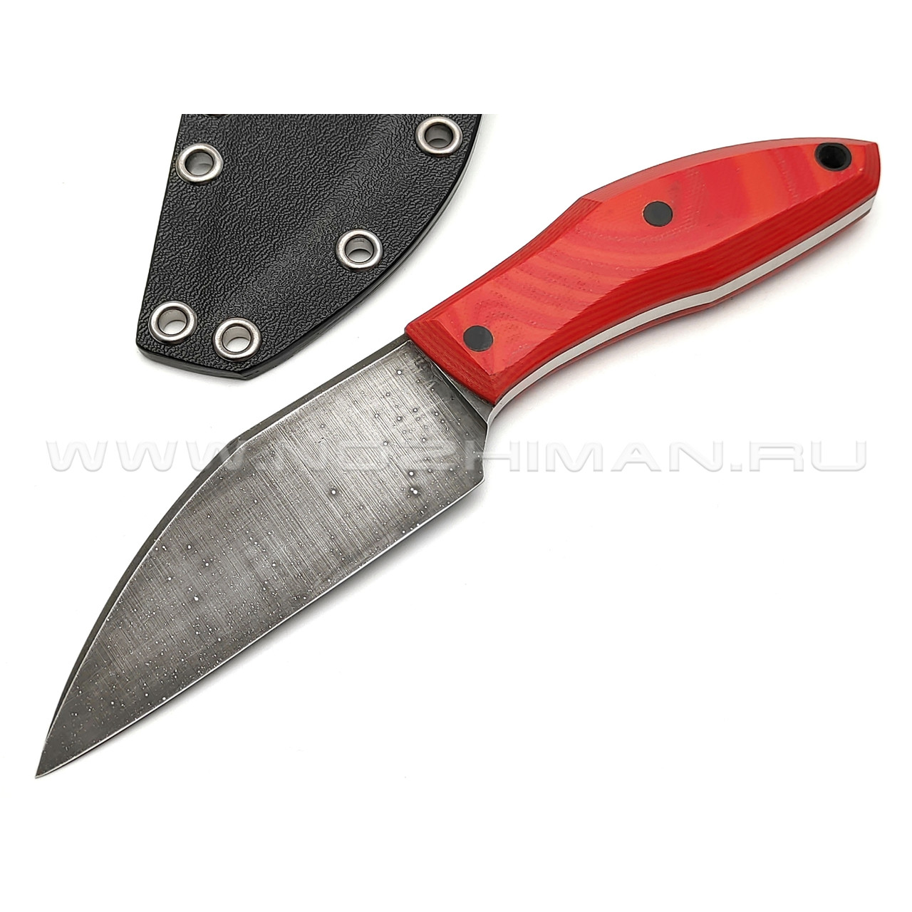 Богдан Гоготов нож Варн NBG-29 сталь N690, рукоять G10 red & orange