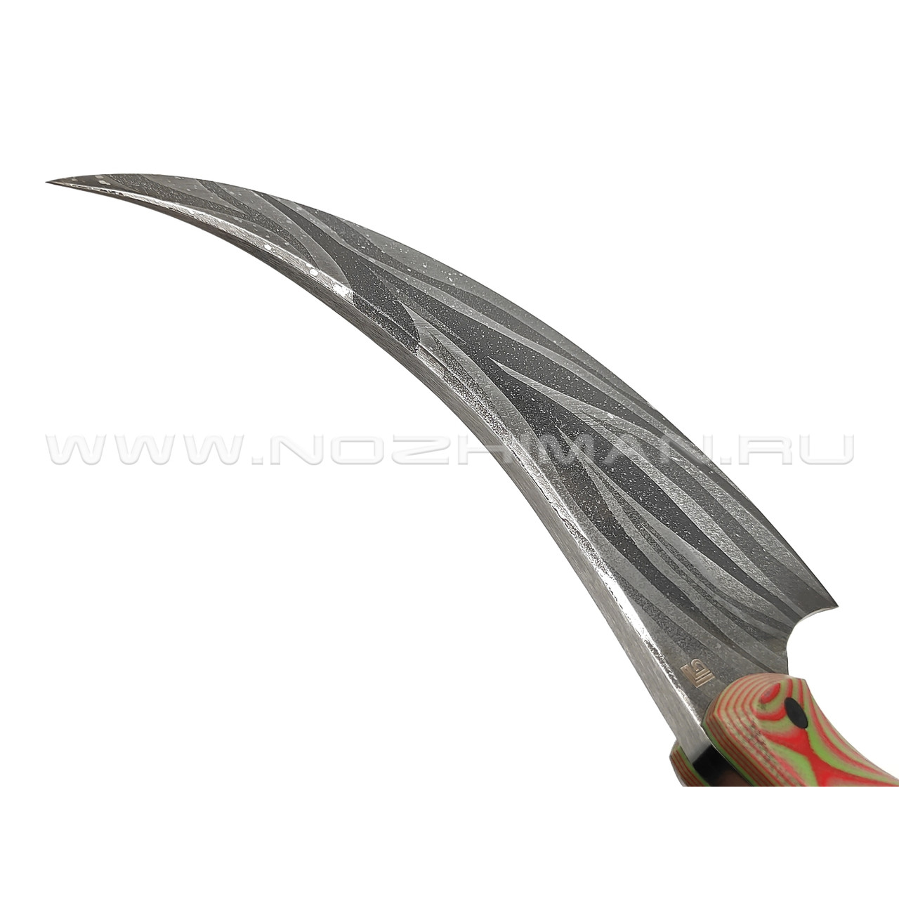Богдан Гоготов нож Перс NBG-39 сталь D2, рукоять G10 red & green