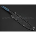 Богдан Гоготов нож NBG-33 сталь N690, рукоять G10 black & blue