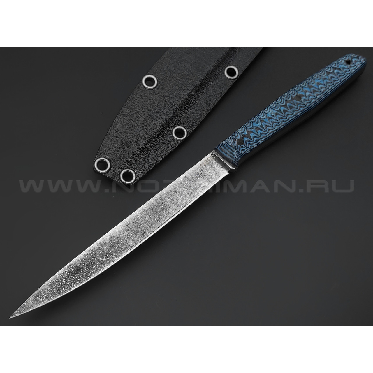 Богдан Гоготов нож NBG-32 сталь N690, рукоять G10 black & blue