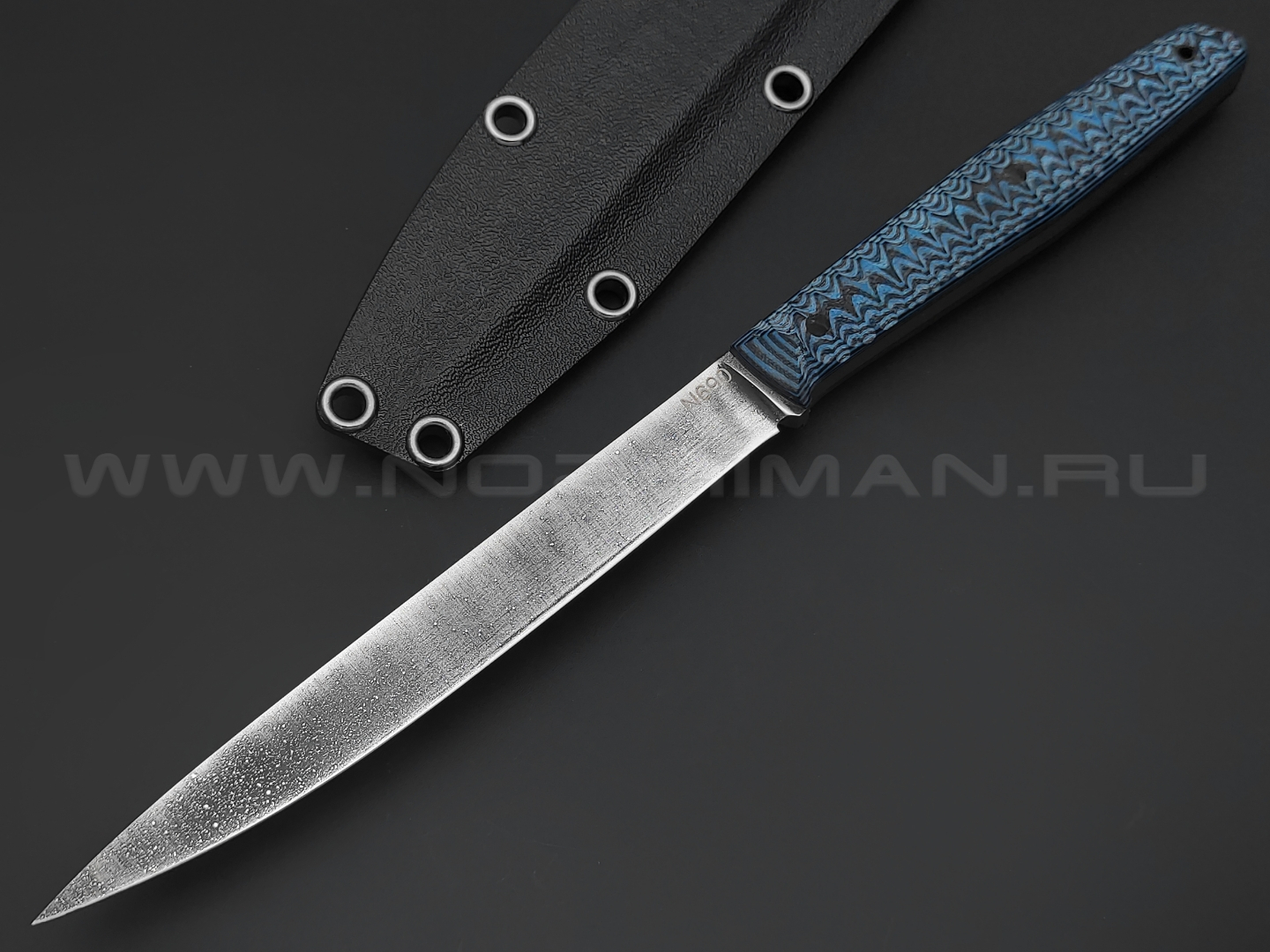 Богдан Гоготов нож NBG-32 сталь N690, рукоять G10 black & blue