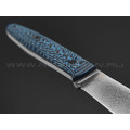 Богдан Гоготов нож NBG-32 сталь N690, рукоять G10 black & blue