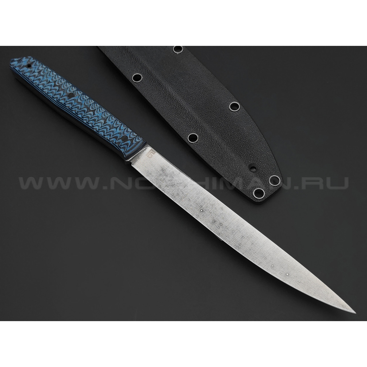 Богдан Гоготов нож NBG-34 сталь N690, рукоять G10 black & blue
