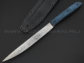 Богдан Гоготов нож NBG-34 сталь N690, рукоять G10 black & blue
