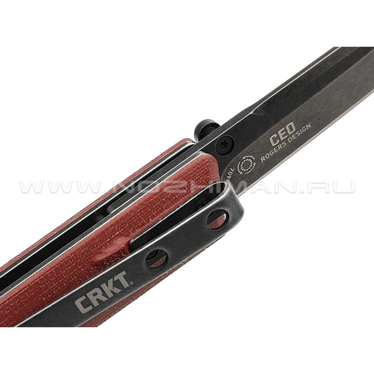 Нож CRKT CEO Burgundy 7096BKD2 сталь D2, рукоять Glass-Reinforced Nylon
