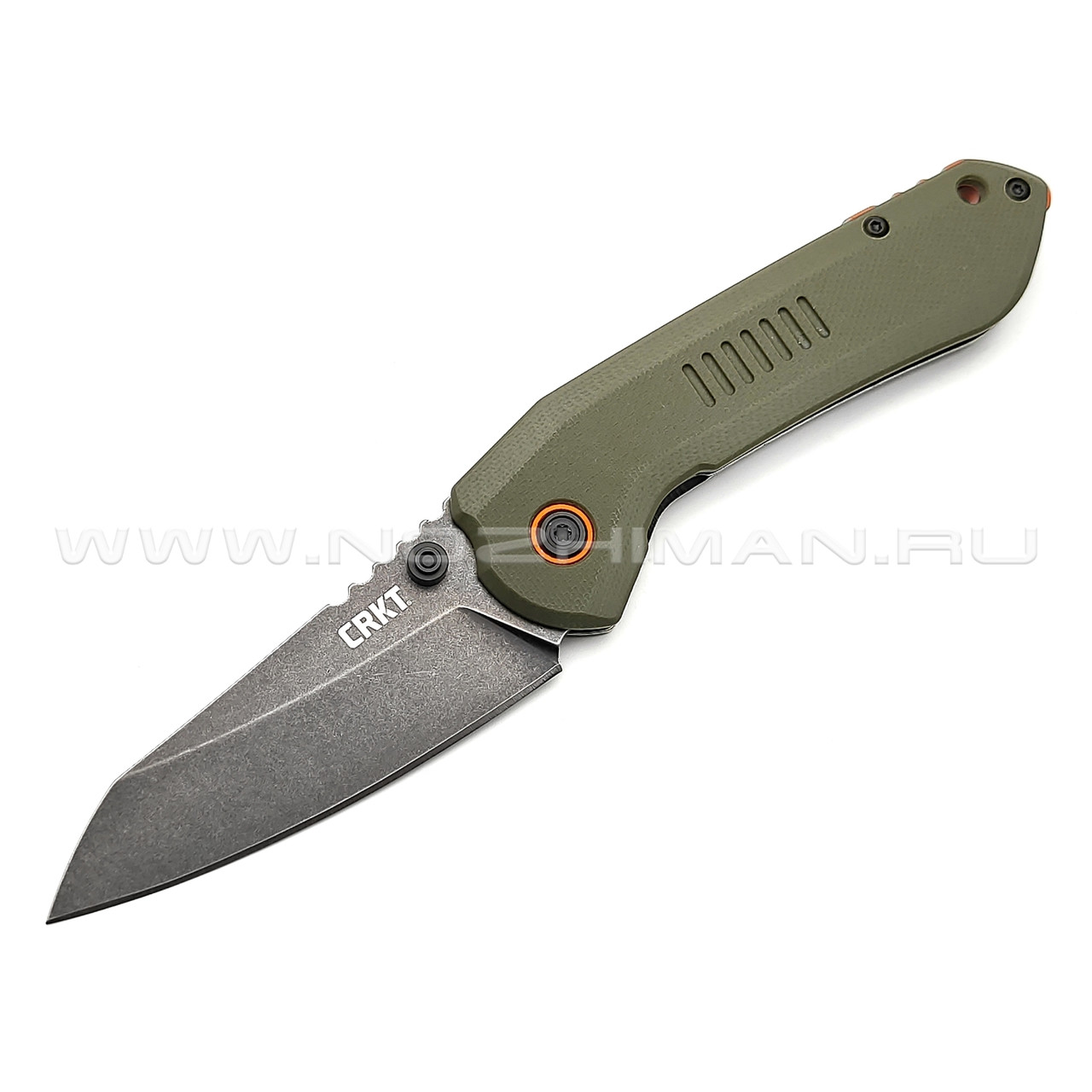 Нож CRKT Overland 6280 сталь 8Cr13MoV, рукоять G10 OD green, steel