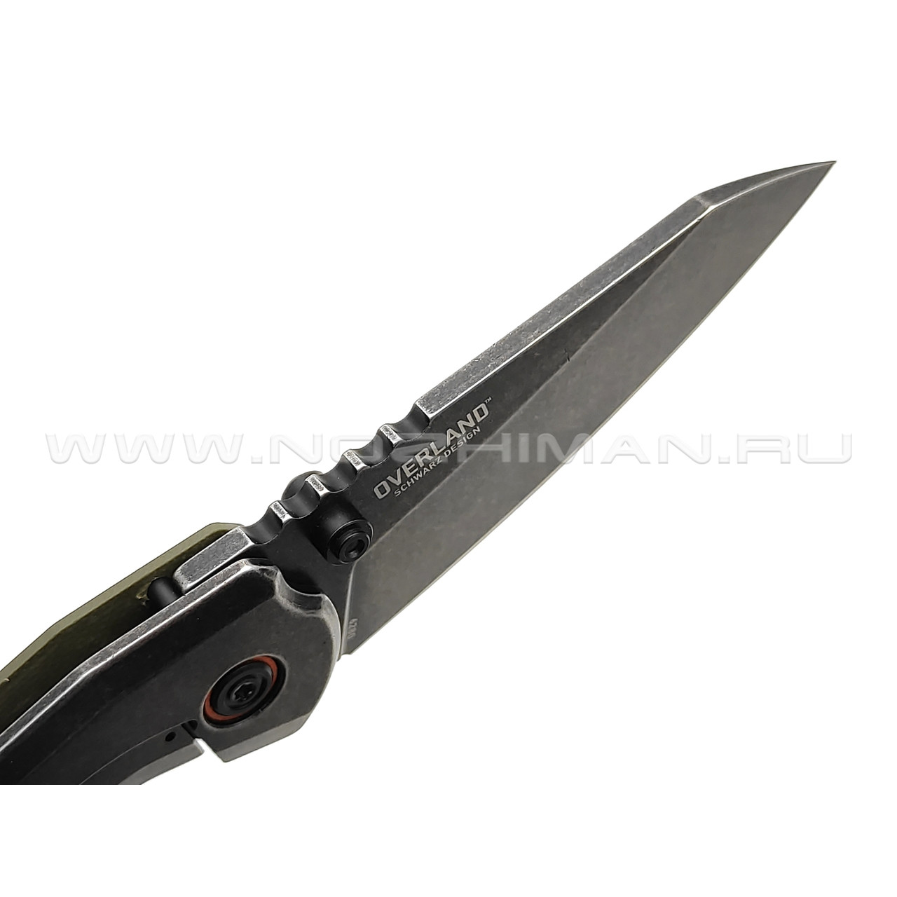 Нож CRKT Overland 6280 сталь 8Cr13MoV, рукоять G10 OD green, steel