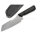 Волчий Век нож Карачун Custom сталь N690 WA bead-blast, рукоять G10 black