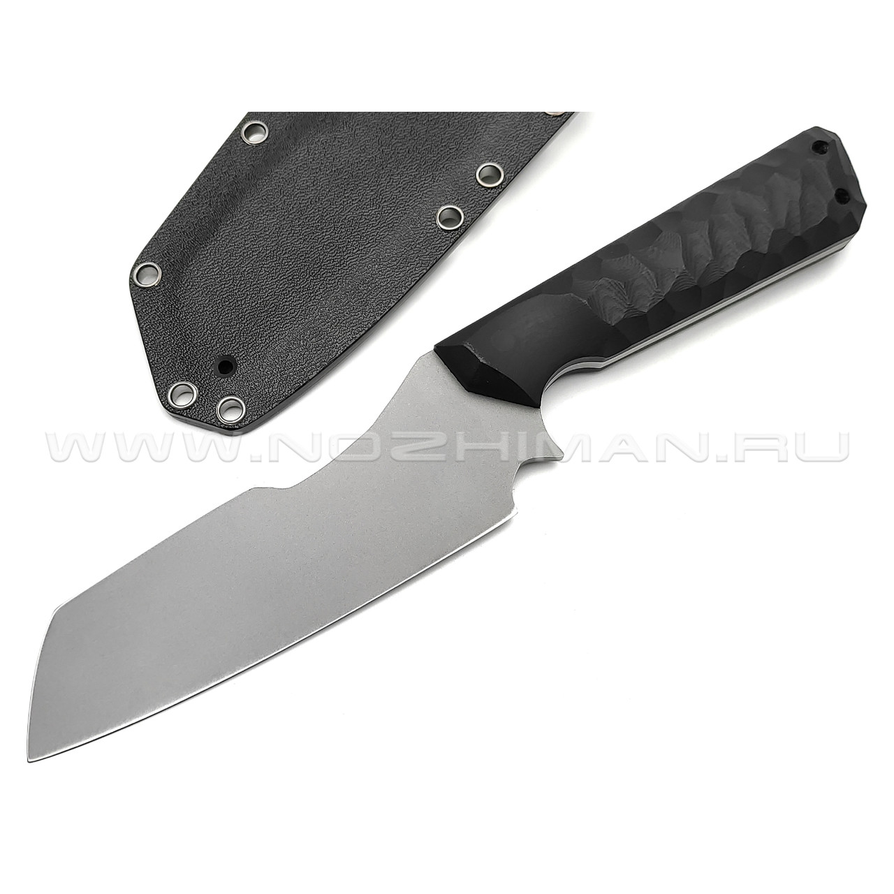 Волчий Век нож Карачун Custom сталь N690 WA bead-blast, рукоять G10 black
