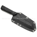 Волчий Век нож Карачун Custom сталь N690 WA bead-blast, рукоять G10 black