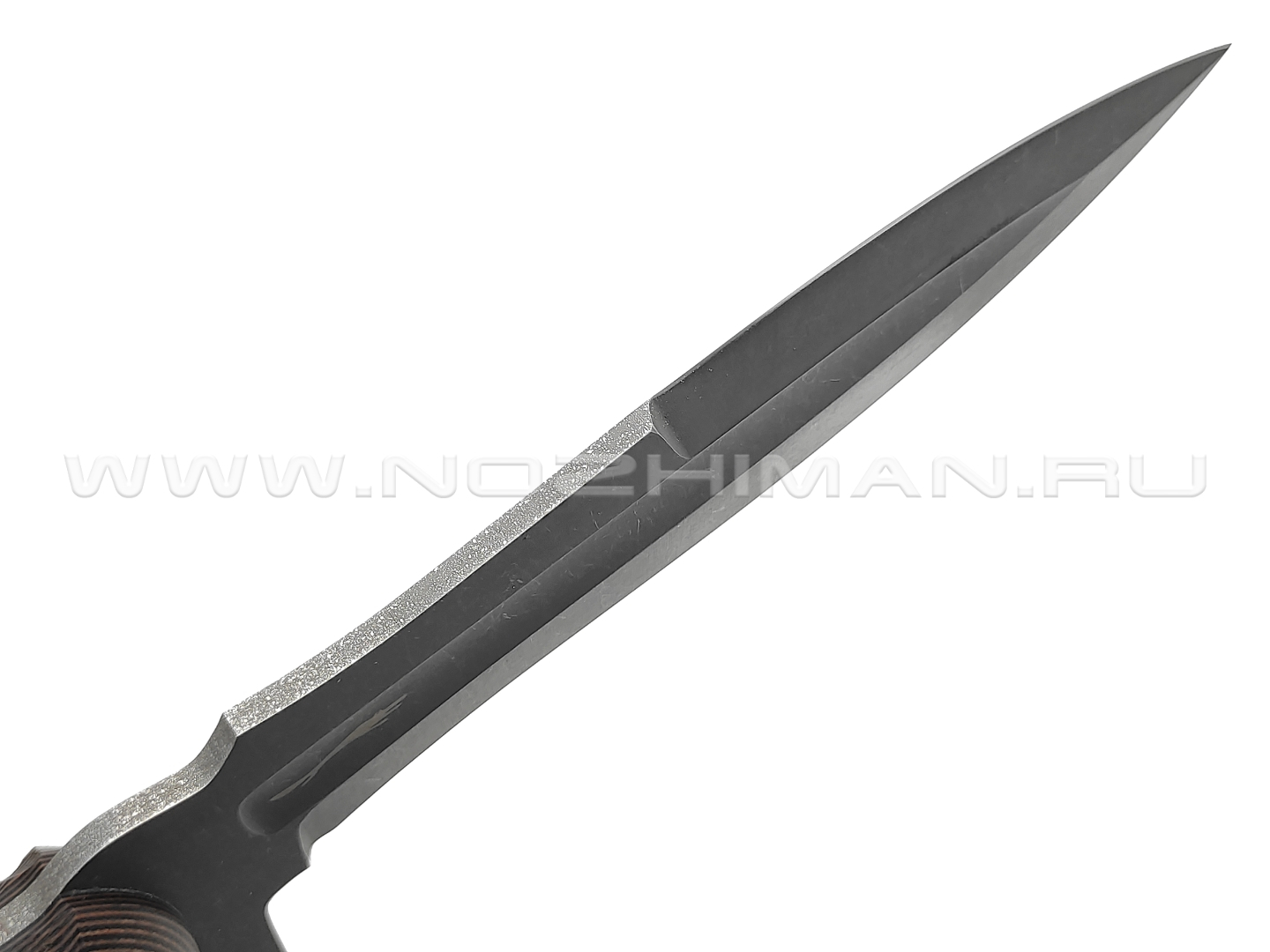 Волчий Век нож Стрела Custom сталь N690 WA blackwash, рукоять G10 black & orange