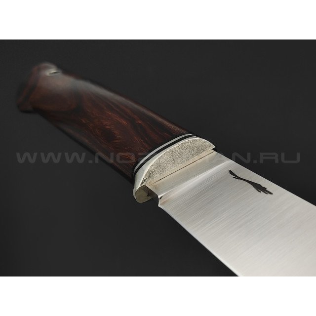 Волчий Век нож Слон сталь Elmax WA satin, рукоять Айронвуд, нейзильбер