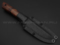 Волчий Век нож Слоник Custom сталь 95Х18 WA satin, рукоять Айронвуд, карбон