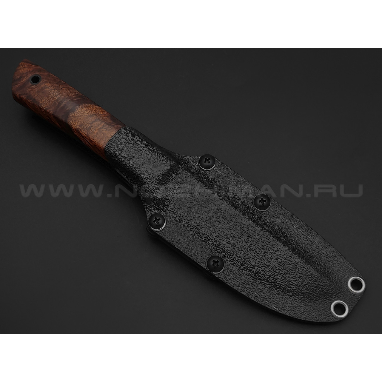 Волчий Век нож Слоник Custom сталь 95Х18 WA satin, рукоять Айронвуд, карбон